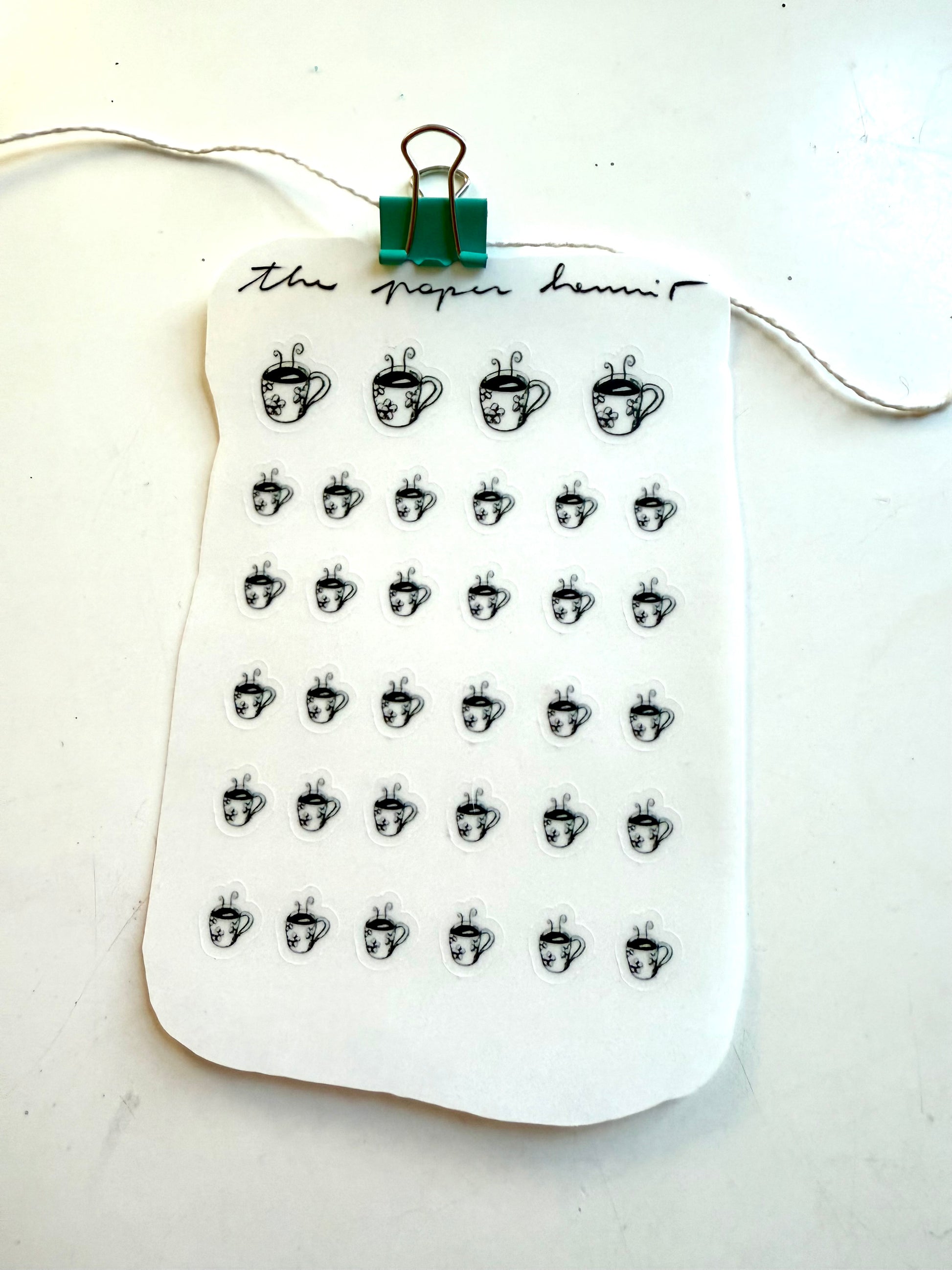 Coffee cups sheet - from marker doodle