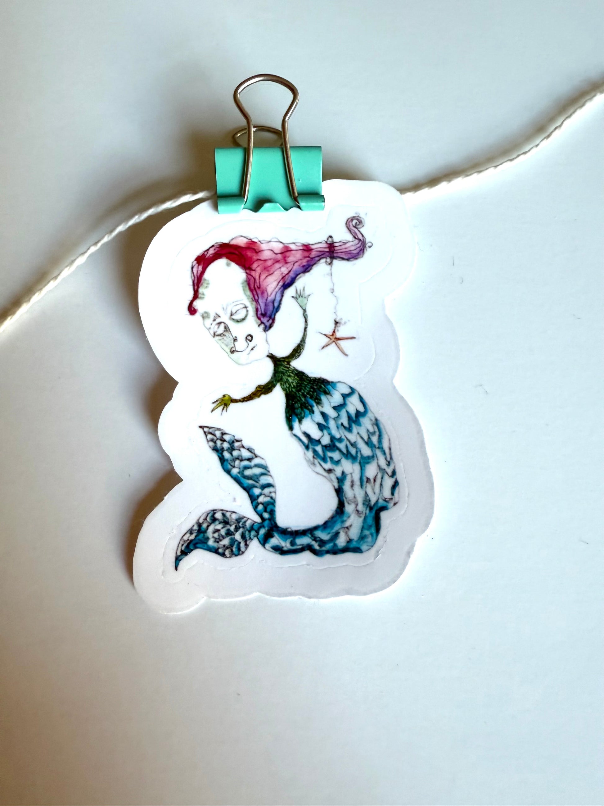 Mermaid - from watercolor and ink sketch