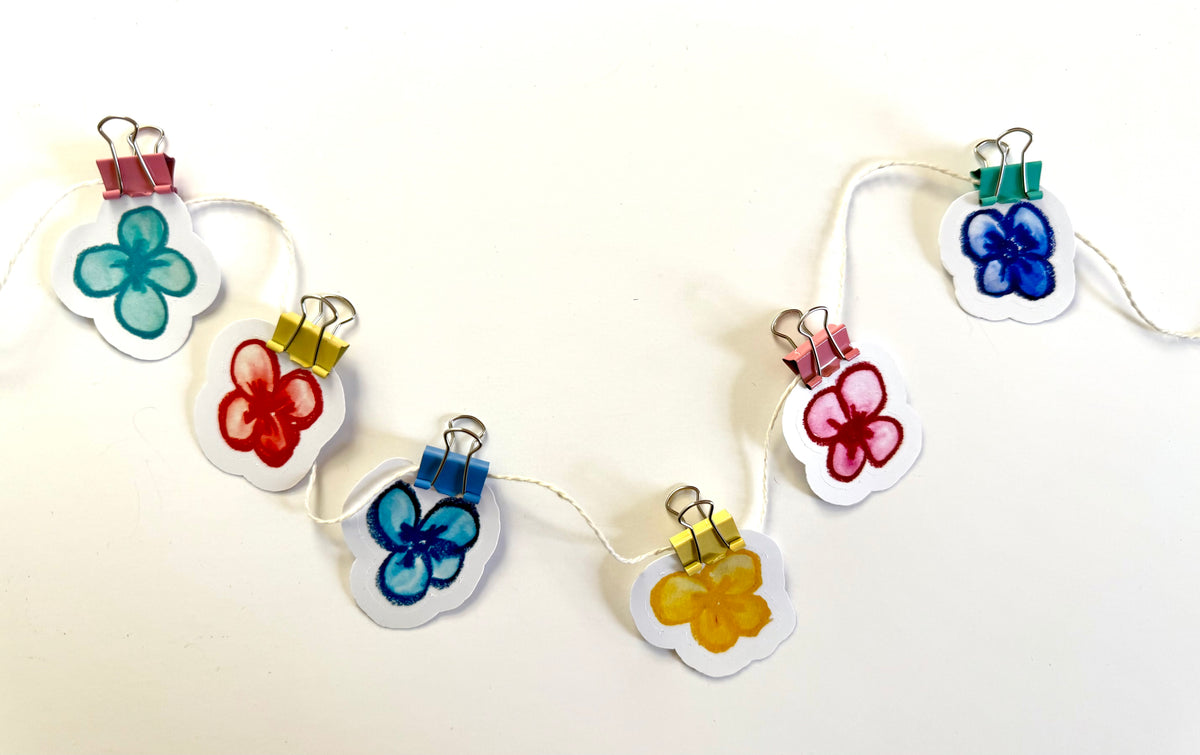 pack of crayon flowers - from crayon sketches