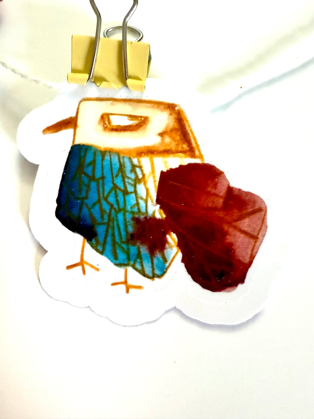 pack of crayon birds - from mixed media sketches