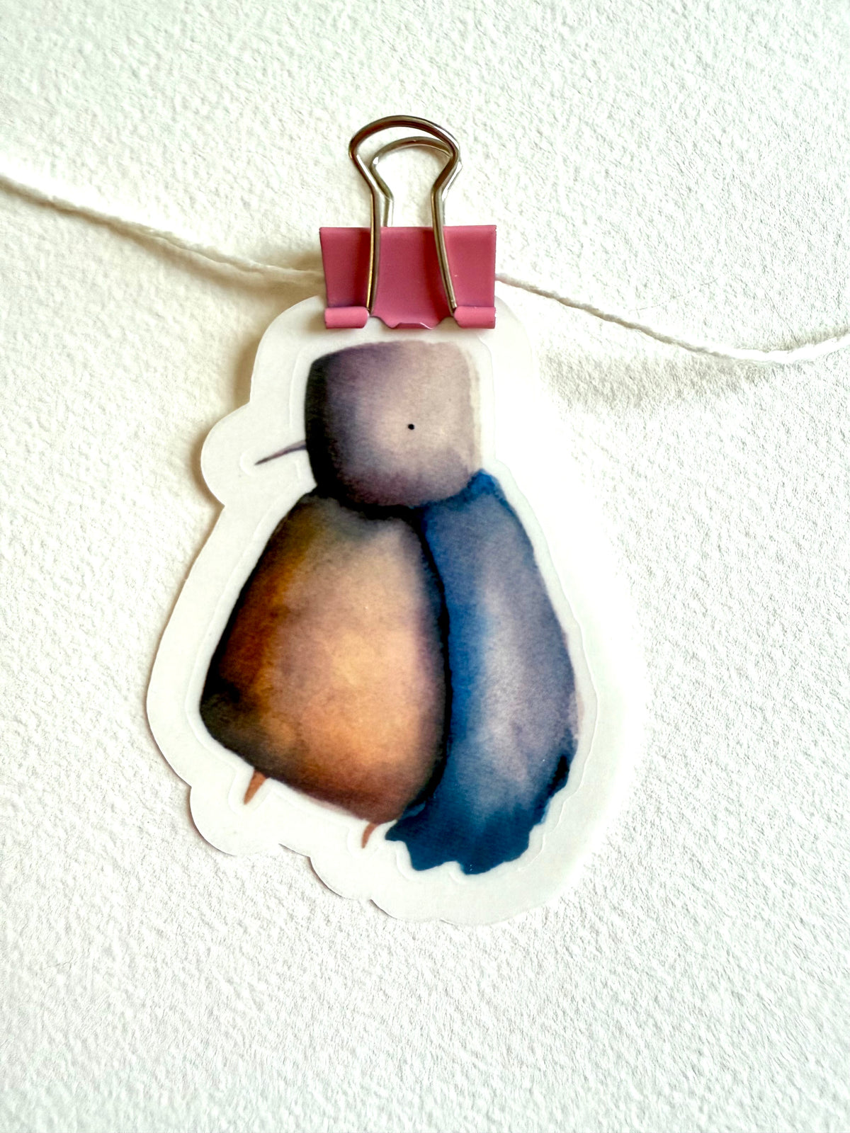 chubby dream bird - from watercolor painting