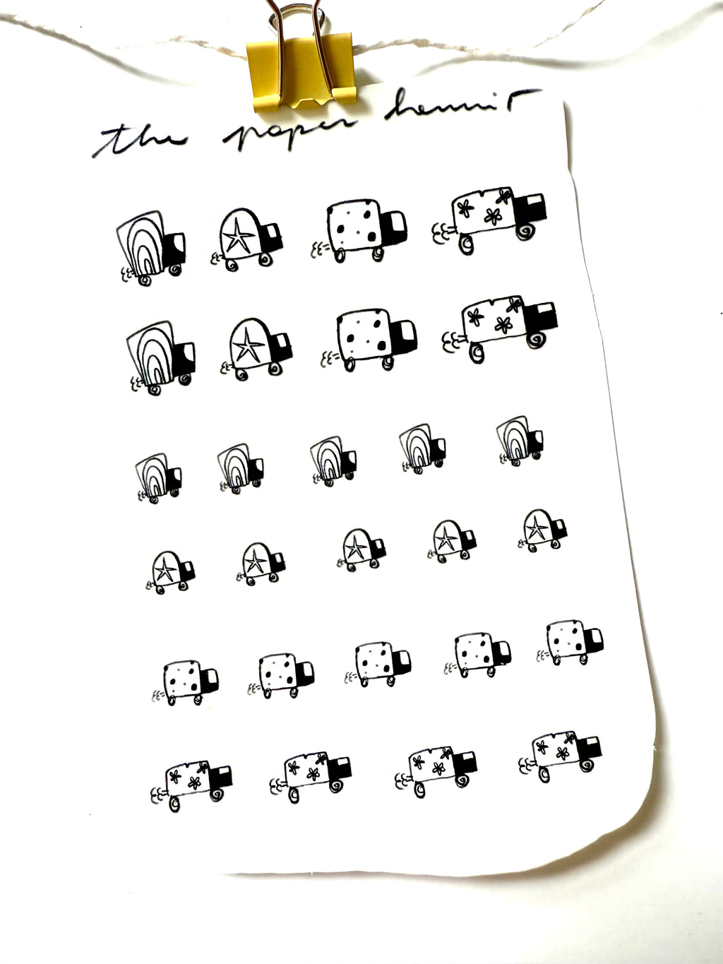 Delivery trucks - from marker doodles