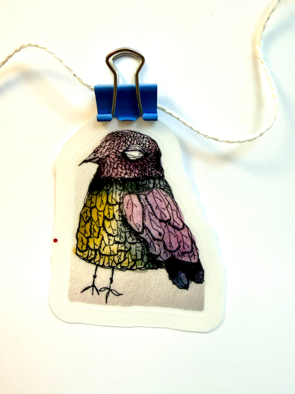 2xBirds, from ink only and ink and watercolor sketches