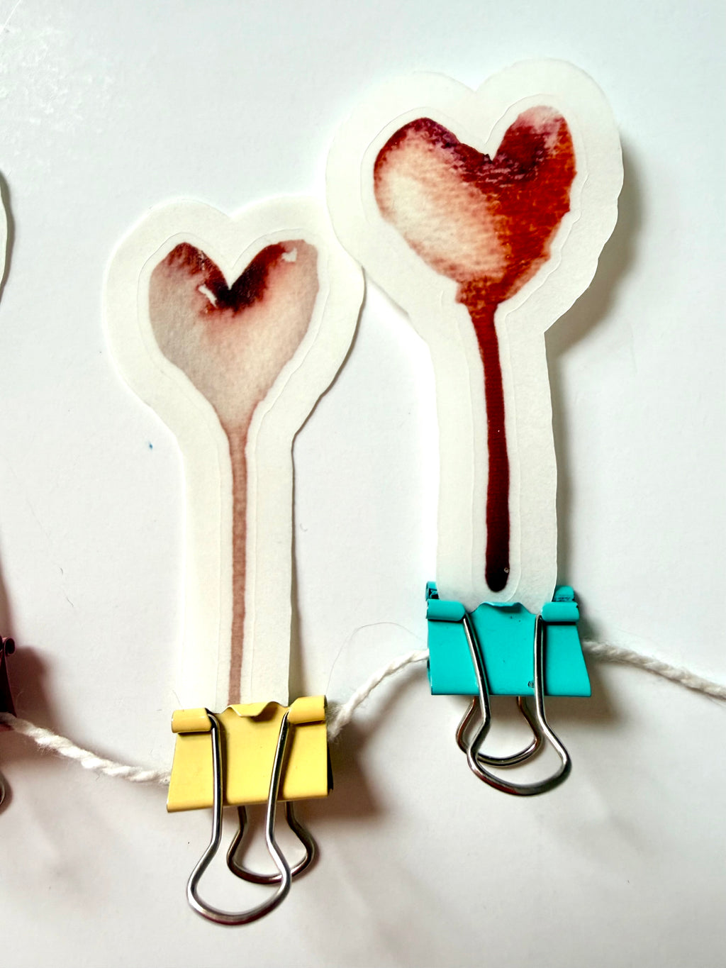 Hearts balloons - from watercolor sketch - pack of 16