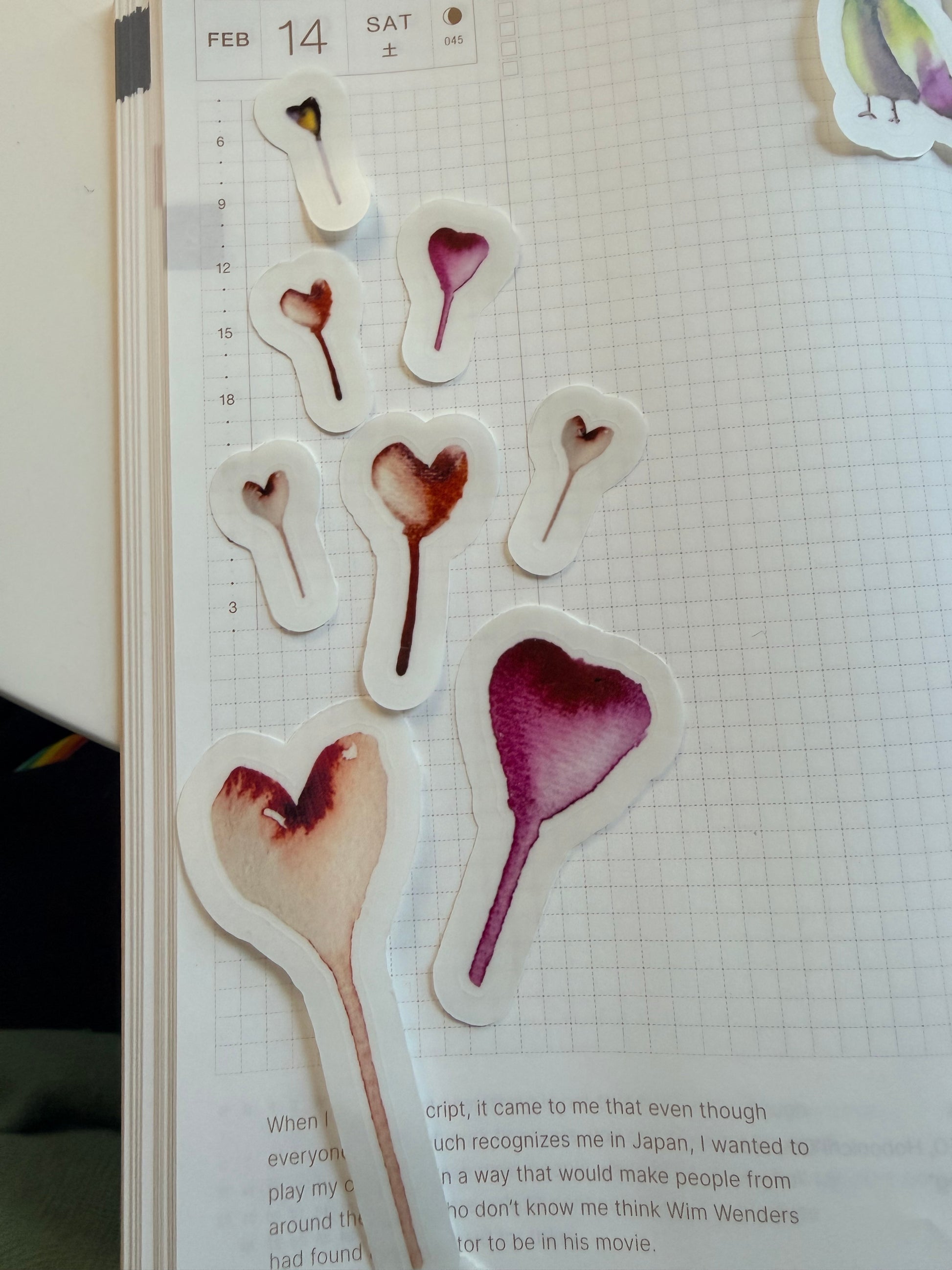 Hearts balloons - from watercolor sketch - pack of 16