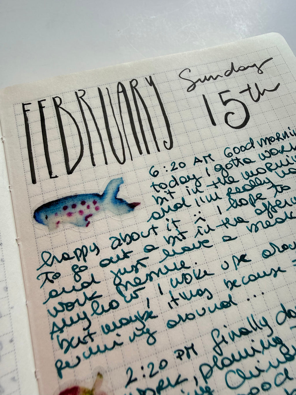 School of fish - from watercolor sketches - 10 stickers