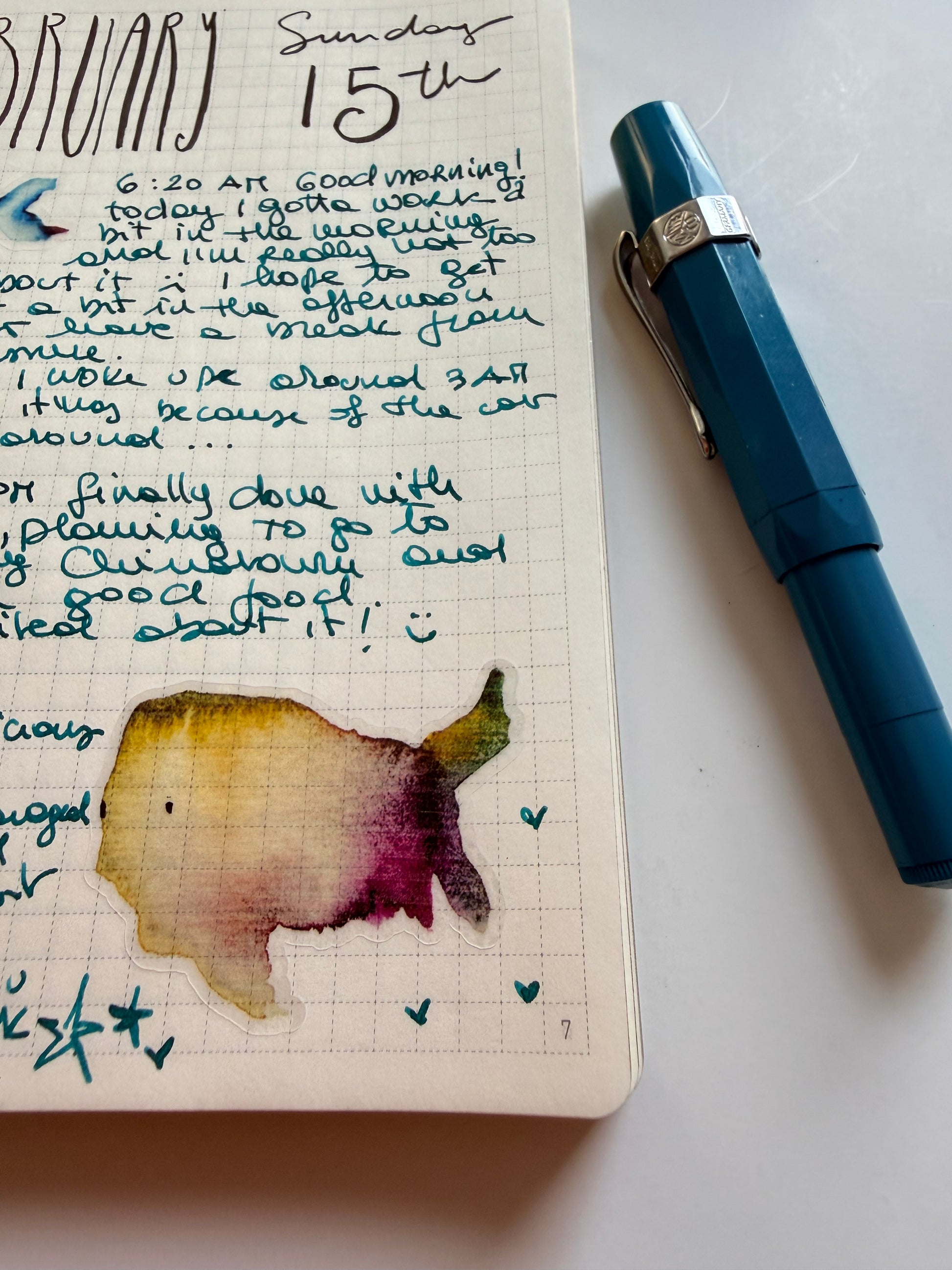 School of fish - from watercolor sketches - 10 stickers