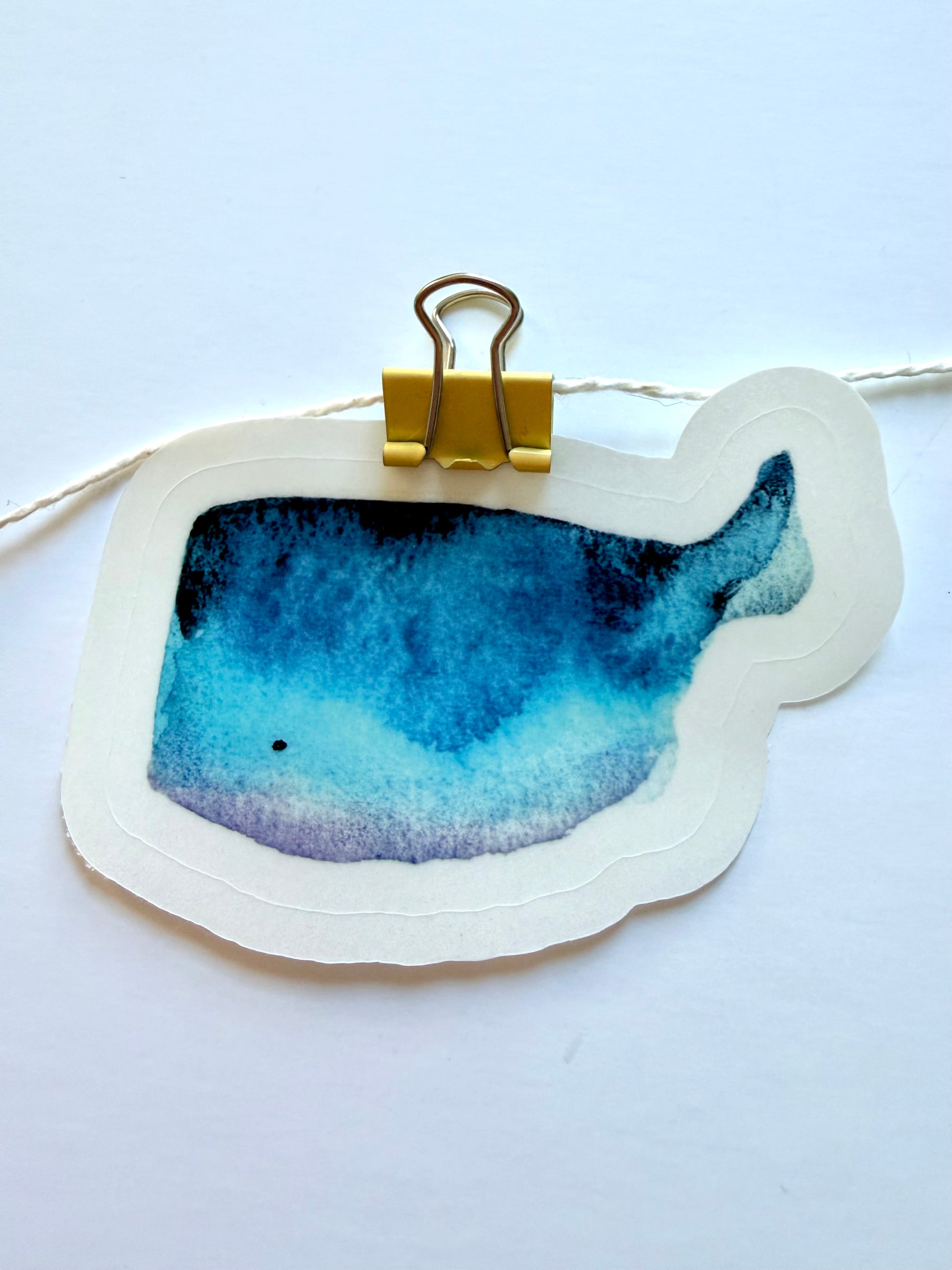 Lil' whales - from watercolor sketch