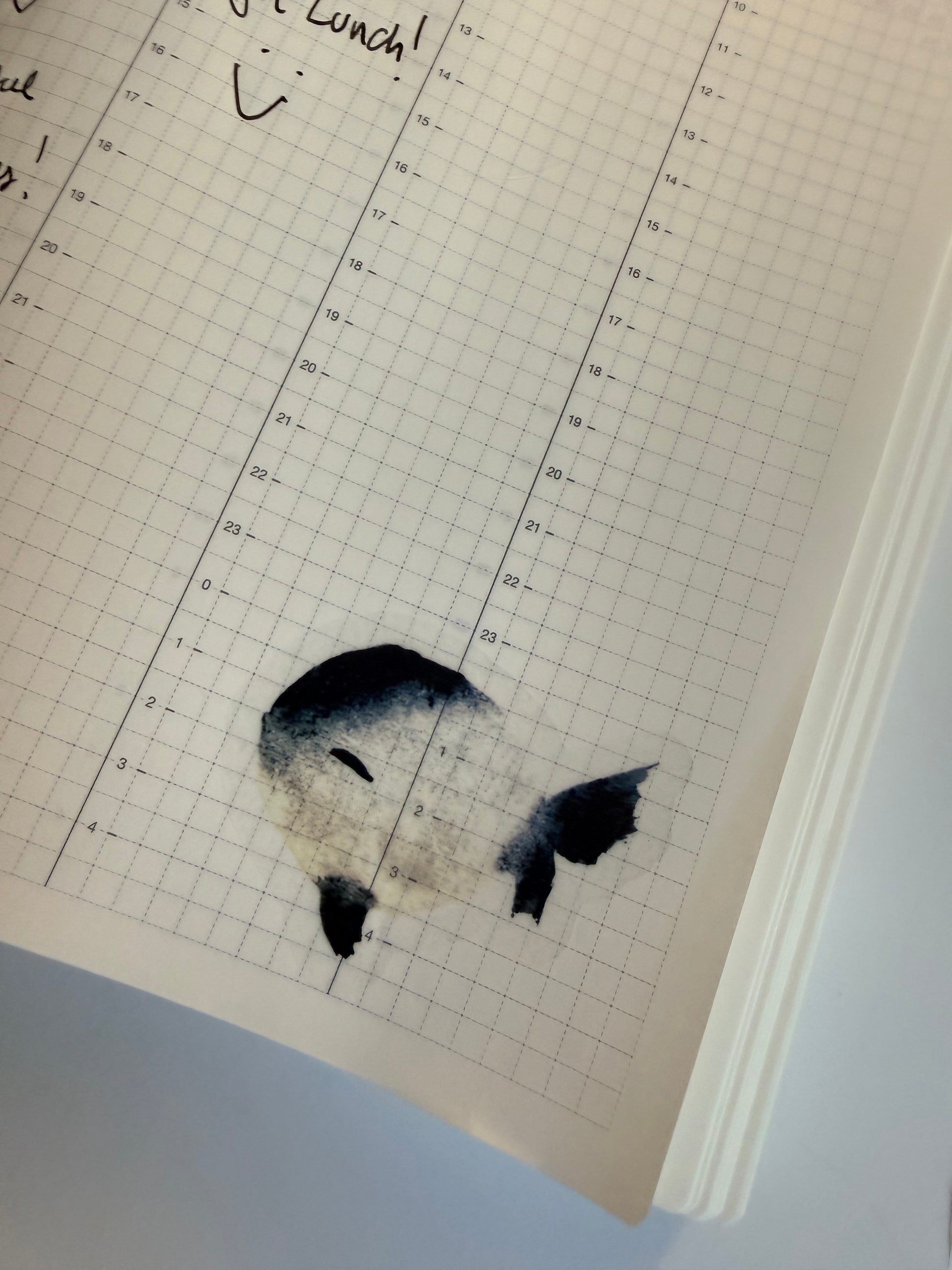 Black and White trio - from monochromatic watercolor sketches