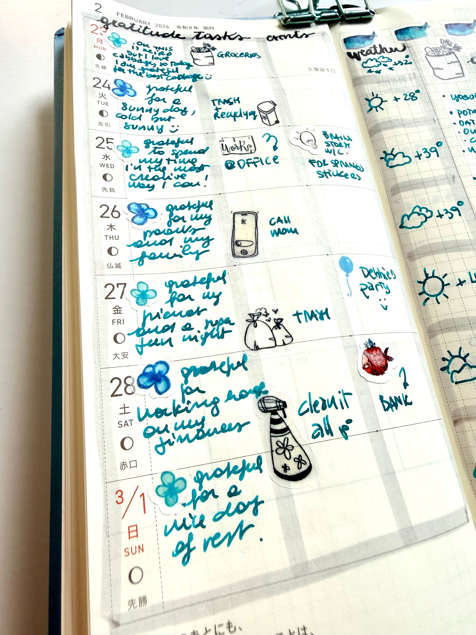 Work & Off sticker sheets