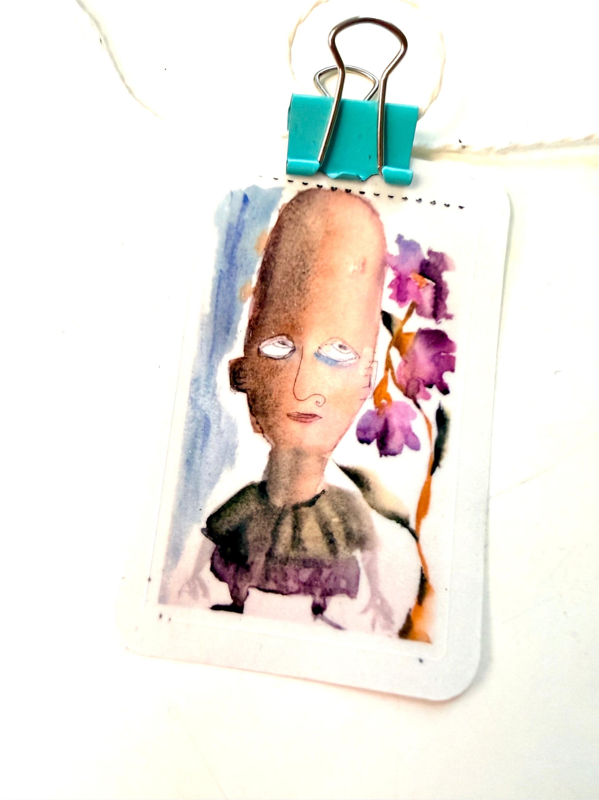 Franky in the garden - form watercolor sketch