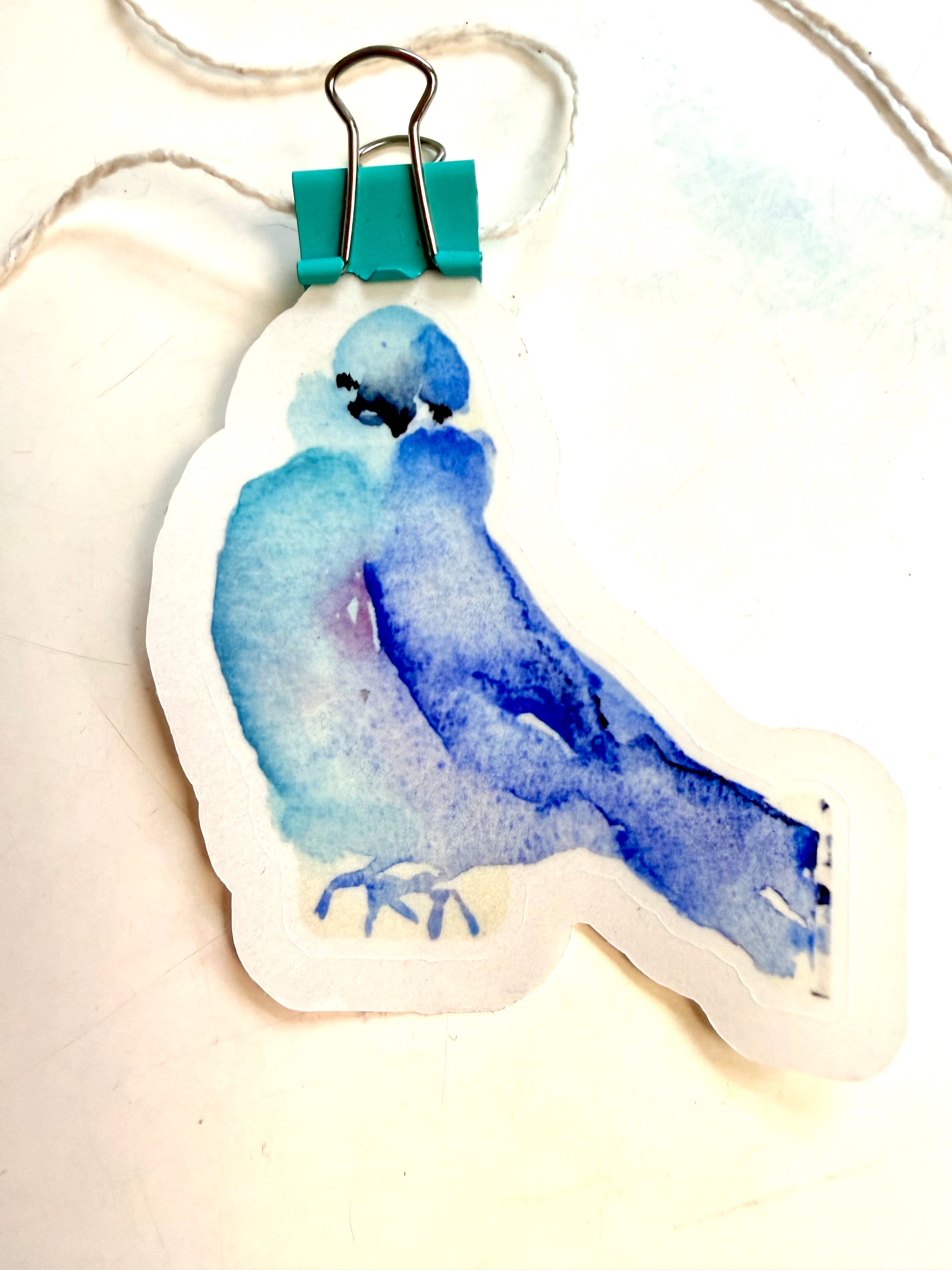 blue bird - from watercolor sketch