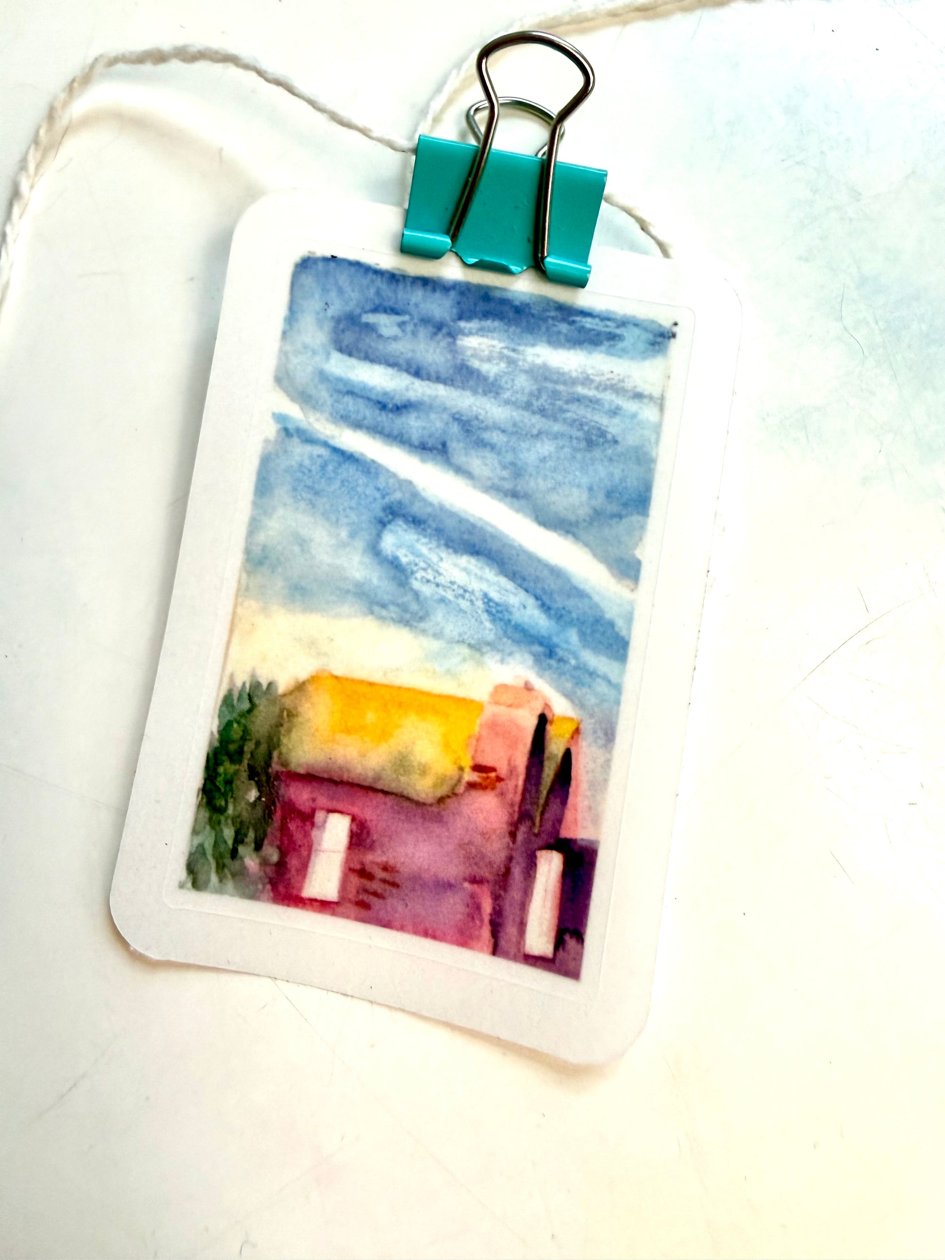house in the neighborhood - from watercolor painting