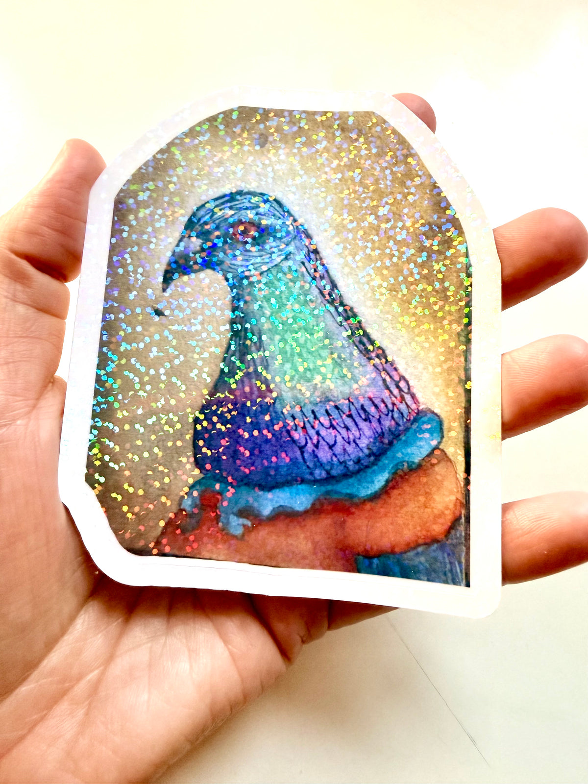 Whimsical Animals Portraits stickers - from watercolor sketches