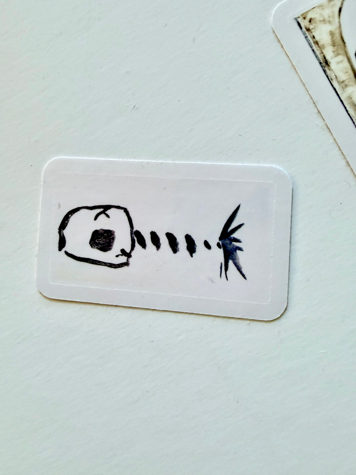 Halloween parade stickers - from black watercolor sketches - pack of 3